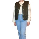 Vintage Groove Sartoriale - Gilet double face - verde scuro - lungo