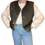 Vintage Groove Sartoriale - Gilet double face - verde scuro - lungo