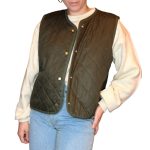 Vintage Groove Sartoriale - Gilet double face - verde scuro - lungo