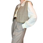 Trench grigio - con imbottitura floreale