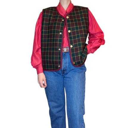 Vintage Groove Sartoriale - Gilet double face - bordeaux - lungo