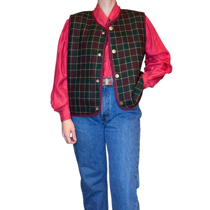 Vintage Groove Sartoriale - Gilet double face - bordeaux - lungo