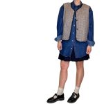 Vintage Groove Sartoriale - Gilet double face - blu - lungo