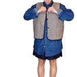Vintage Groove Sartoriale - Gilet double face - blu - lungo