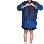 Vintage Groove Sartoriale - Gilet double face - blu - lungo