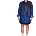 Vintage Groove Sartoriale - Gilet double face - blu - lungo