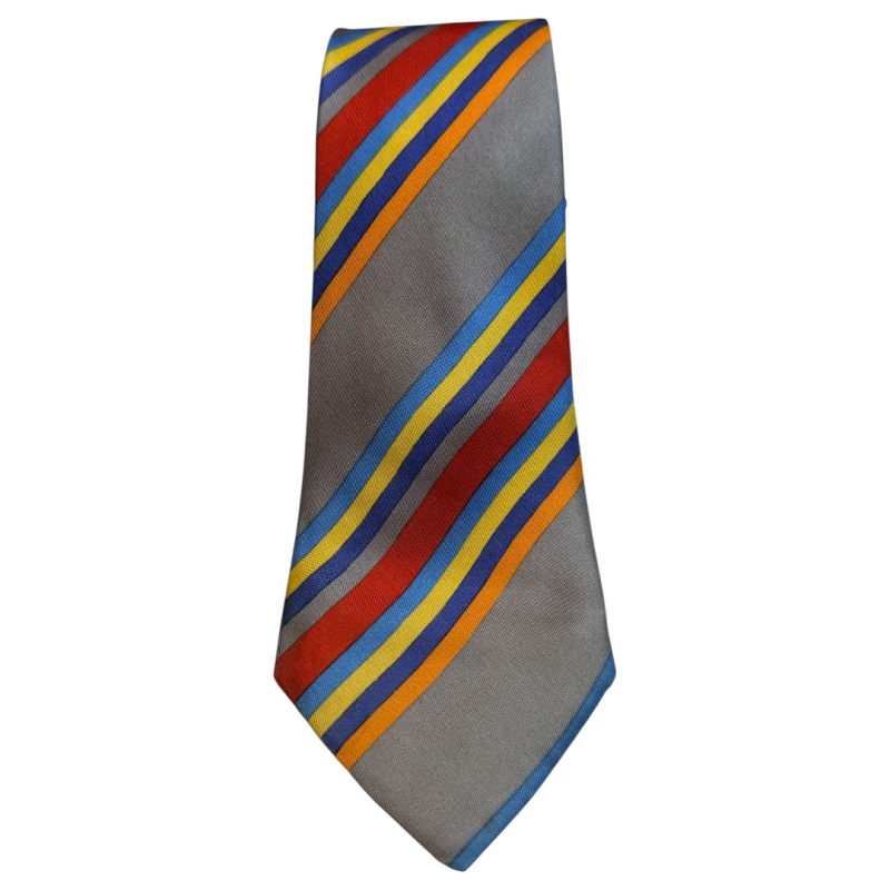Cravatta vintage - a righe multicolor