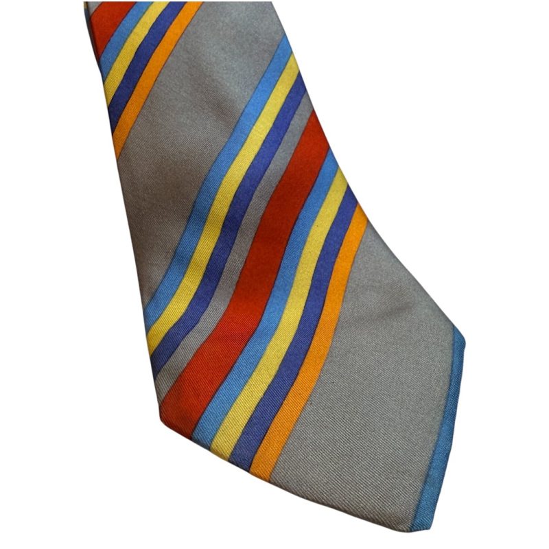 Cravatta vintage - a righe multicolor