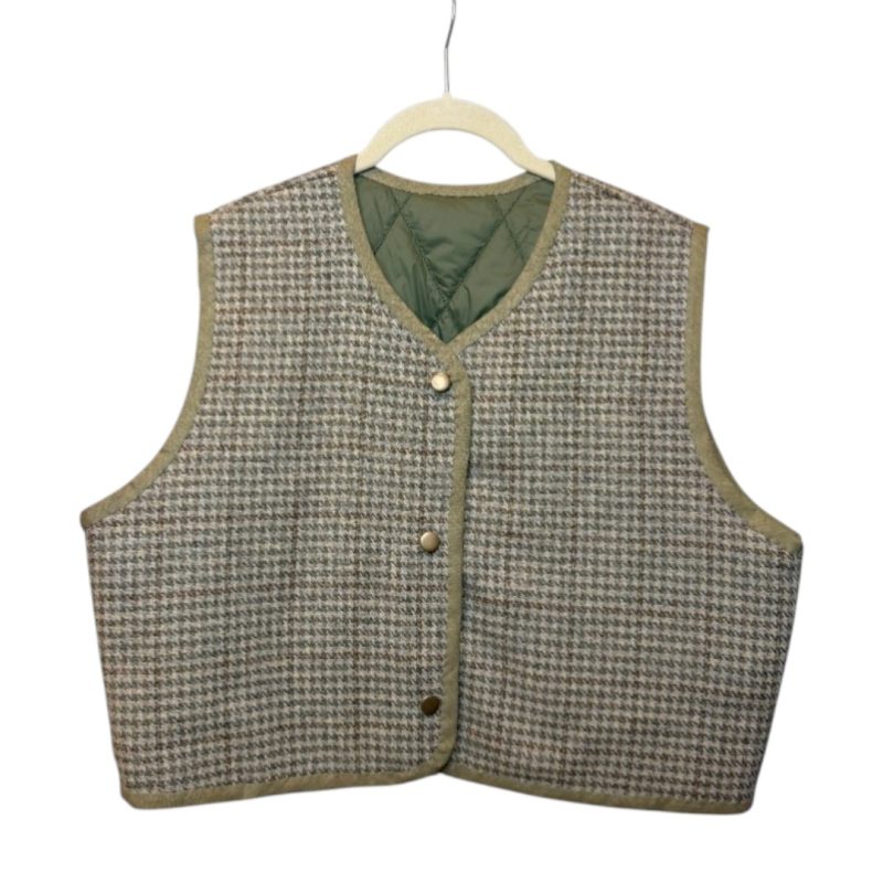 Vintage Groove Sartoriale - Gilet double face - verde chiaro - corto