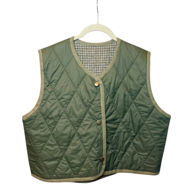 Vintage Groove Sartoriale - Gilet double face - verde chiaro - corto