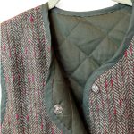 Vintage Groove Sartoriale - Gilet double face - verde scuro - lungo