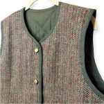 Vintage Groove Sartoriale - Gilet double face - verde scuro - lungo