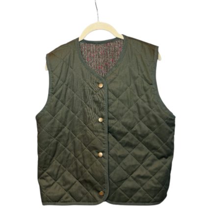 Vintage Groove Sartoriale - Gilet double face - verde scuro - lungo