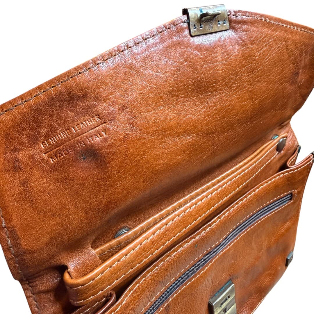 IMG_2885 Borsa vintage - vera pelle marrone