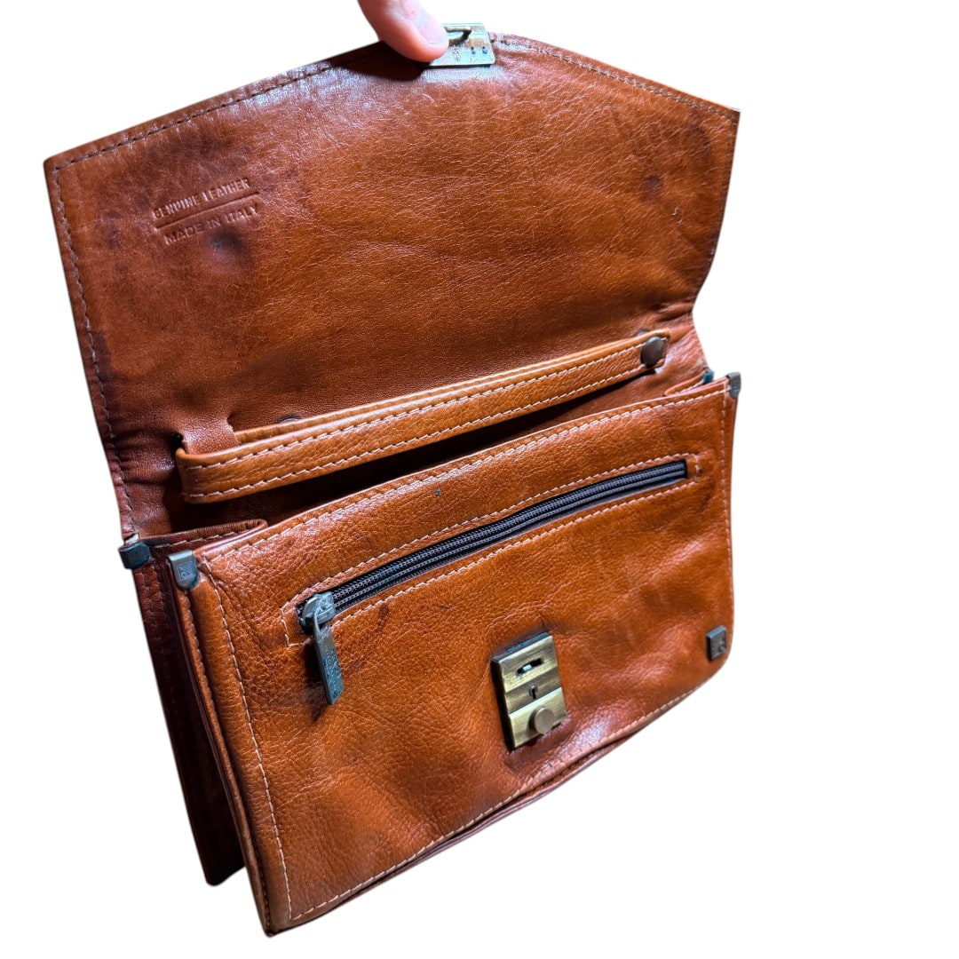 IMG_2886 Borsa vintage - vera pelle marrone