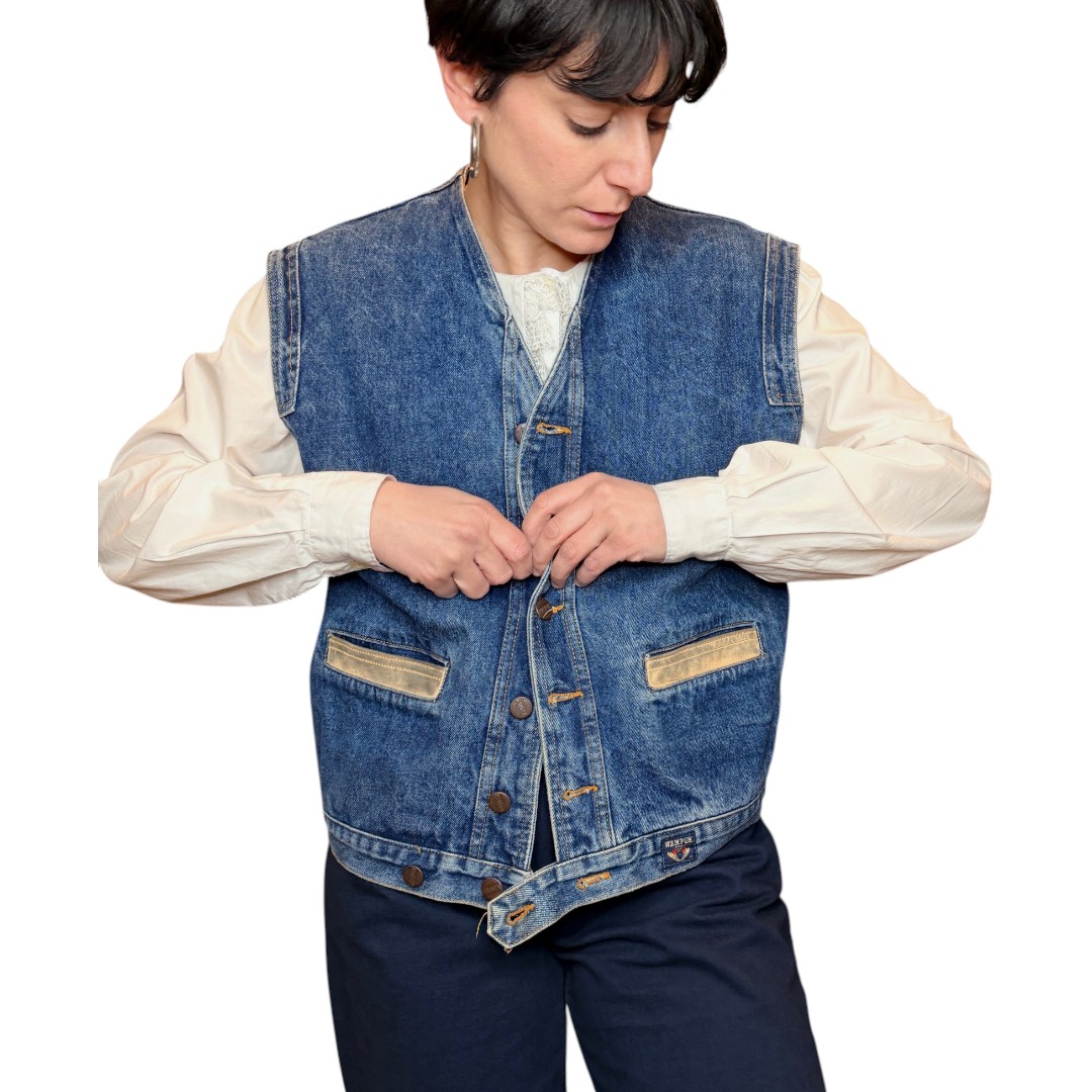 Wampum - gilet in denim