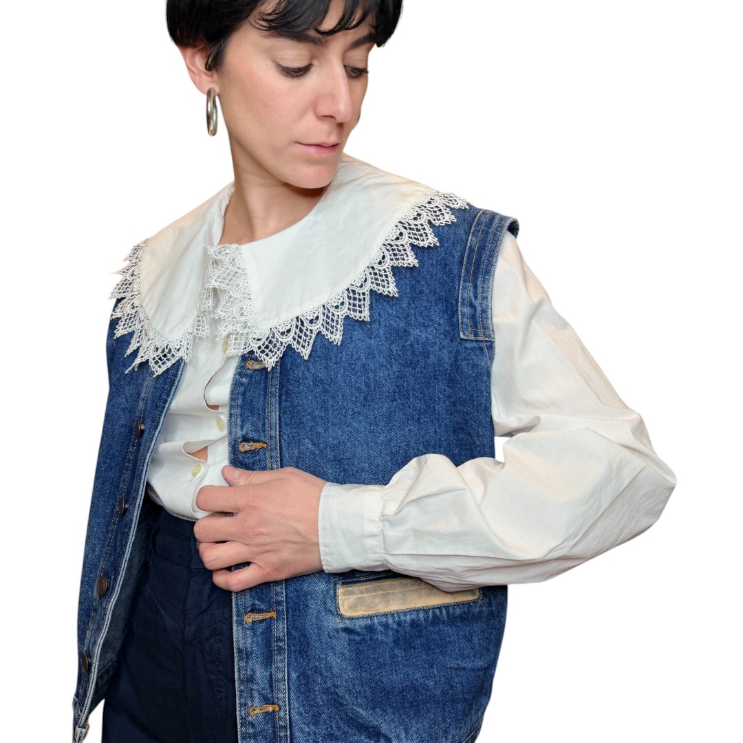 IMG_3451 Wampum - gilet in denim