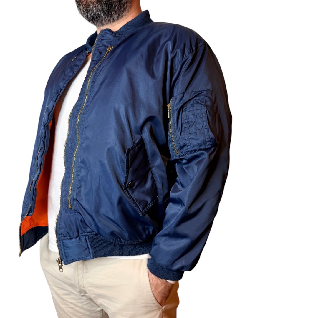 Bomber vintage blu
