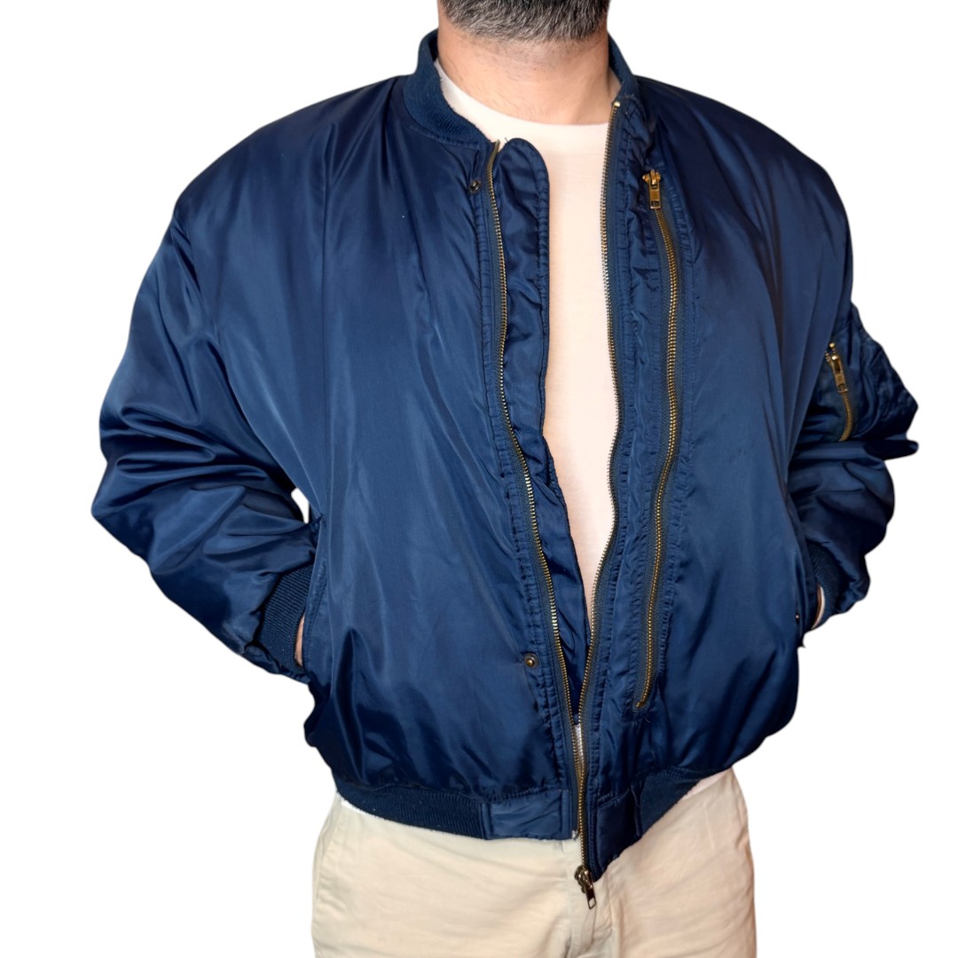 Bomber vintage blu