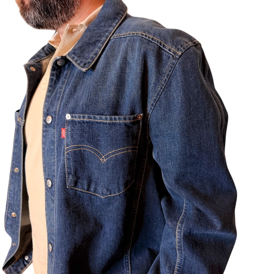 Levis - Giacca vintage in denim scuro