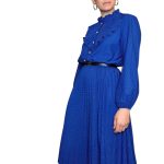 Abito vintage - blu a pois - immagine 6