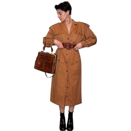 Cintura vintage - vera pelle marrone