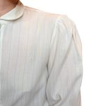 Camicia vintage bianca a righe