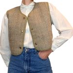 Camicia vintage bianca a righe