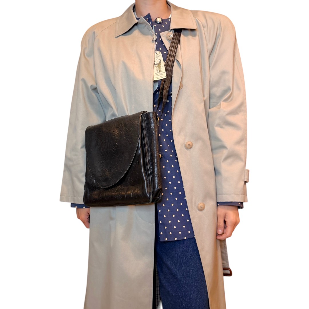 IMG_5148 Borsa vintage - vera pelle blu scuro