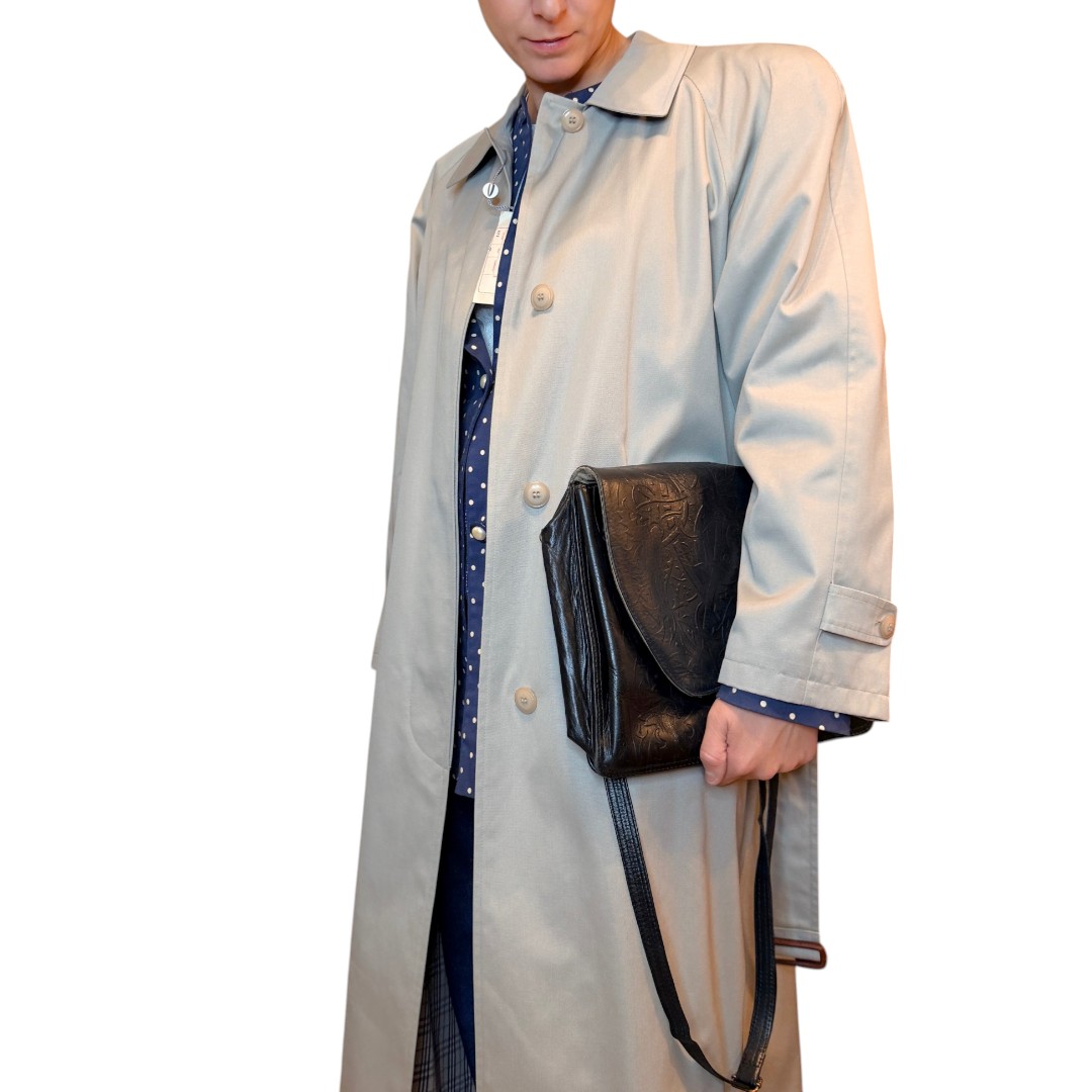 IMG_5161 Borsa vintage - vera pelle blu scuro