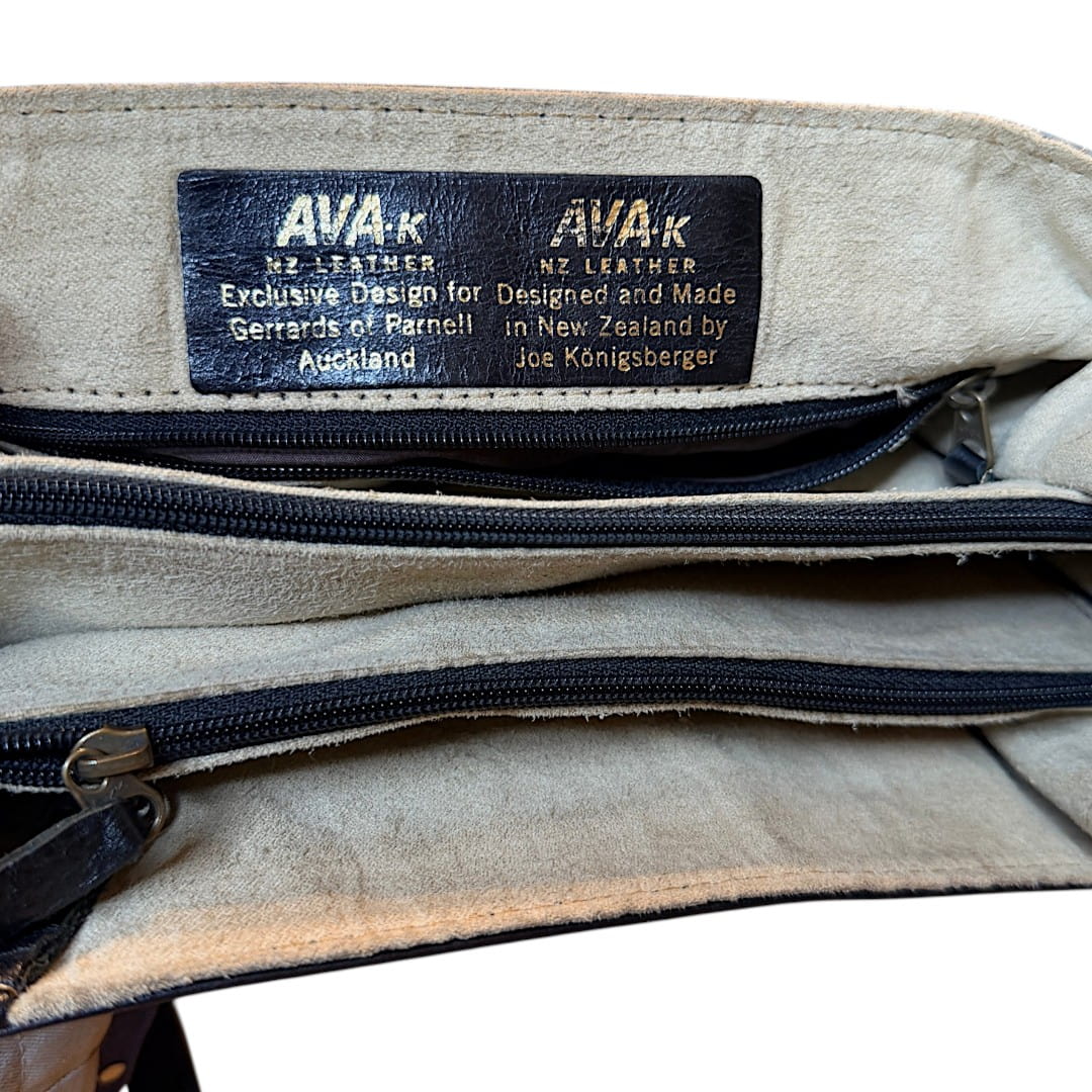 IMG_5167 Borsa vintage - vera pelle blu scuro
