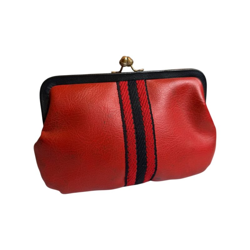 Pochette vintage - vera pelle rossa