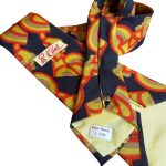 Cravatta vintage - fantasia nero e rosso