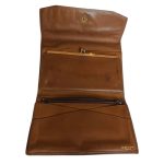 Portafoglio vintage - vera pelle marrone