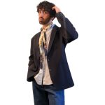 Blazer vintage blu - misto lana