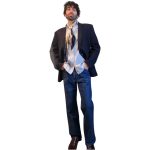 Blazer vintage blu - misto lana