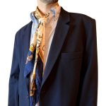 Blazer vintage blu - misto lana