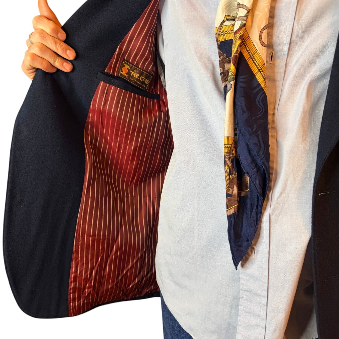 IMG_5255 Blazer vintage blu - misto lana