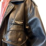 Sckott - bomber in vera pelle nero