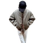 Bomber vintage verde militare