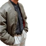 Bomber vintage verde militare