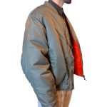 Bomber vintage verde militare