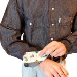 Casucci - camicia vintage in denim - nero
