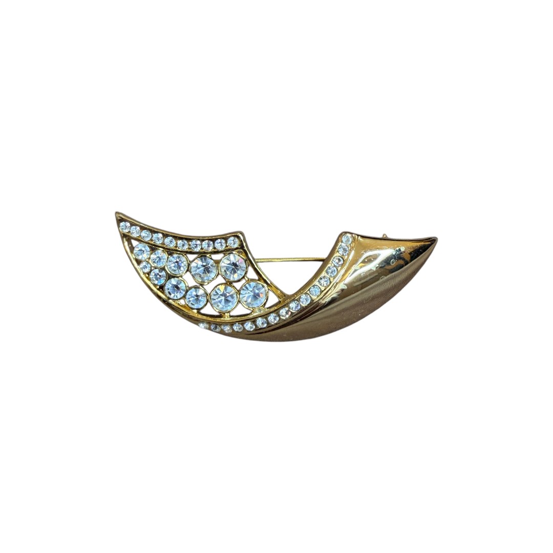 IMG_5561 Spilla vintage - baffo oro con brillantini