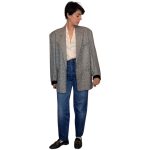 Blazer vintage - pied de poule bianco e nero