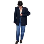 Blazer vintage blu - 100% viscosa