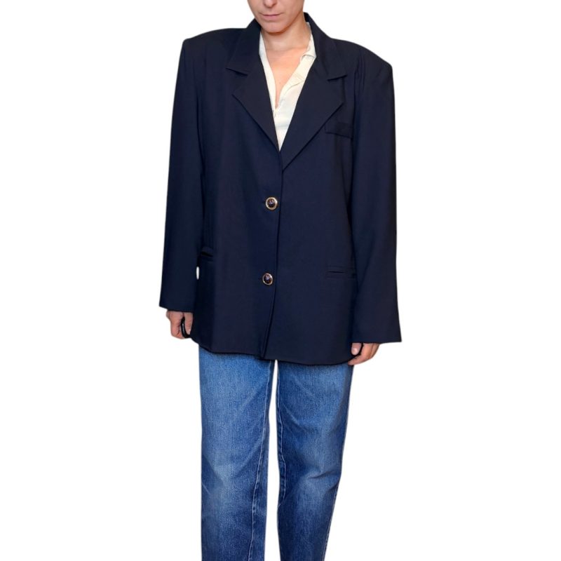 Blazer vintage blu - 100% viscosa