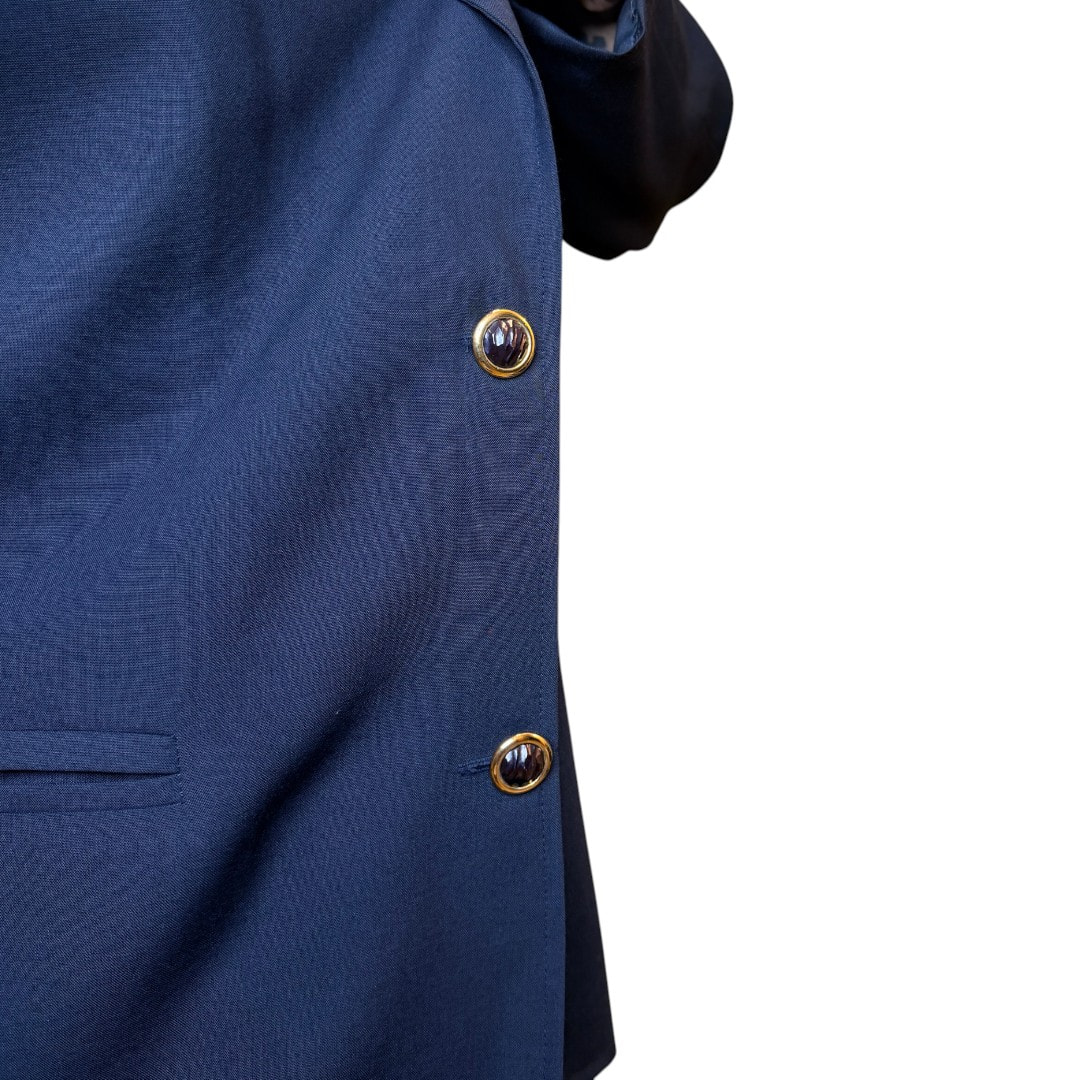 IMG_5962 Blazer vintage blu - 100% viscosa