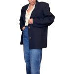 Blazer vintage blu - 100% viscosa
