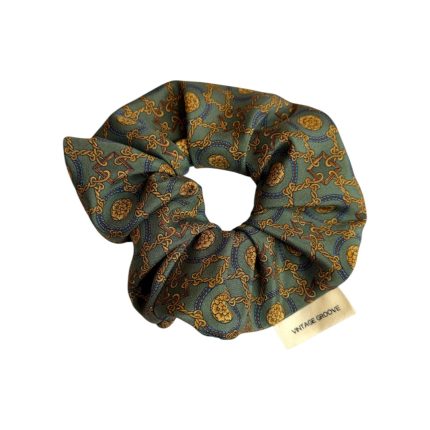 Vintage Groove Handmade - Scrunchie verde salvia - 100% seta